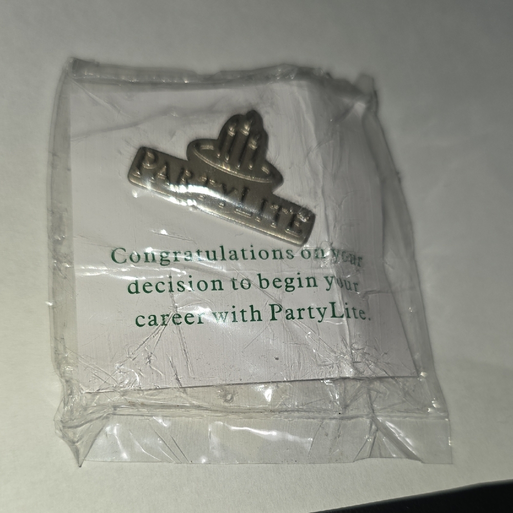 PartyLite Silver Logo Pin
